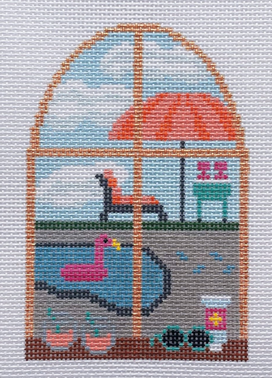 SAS-0080 Summertime Skies Window - 18 Mesh