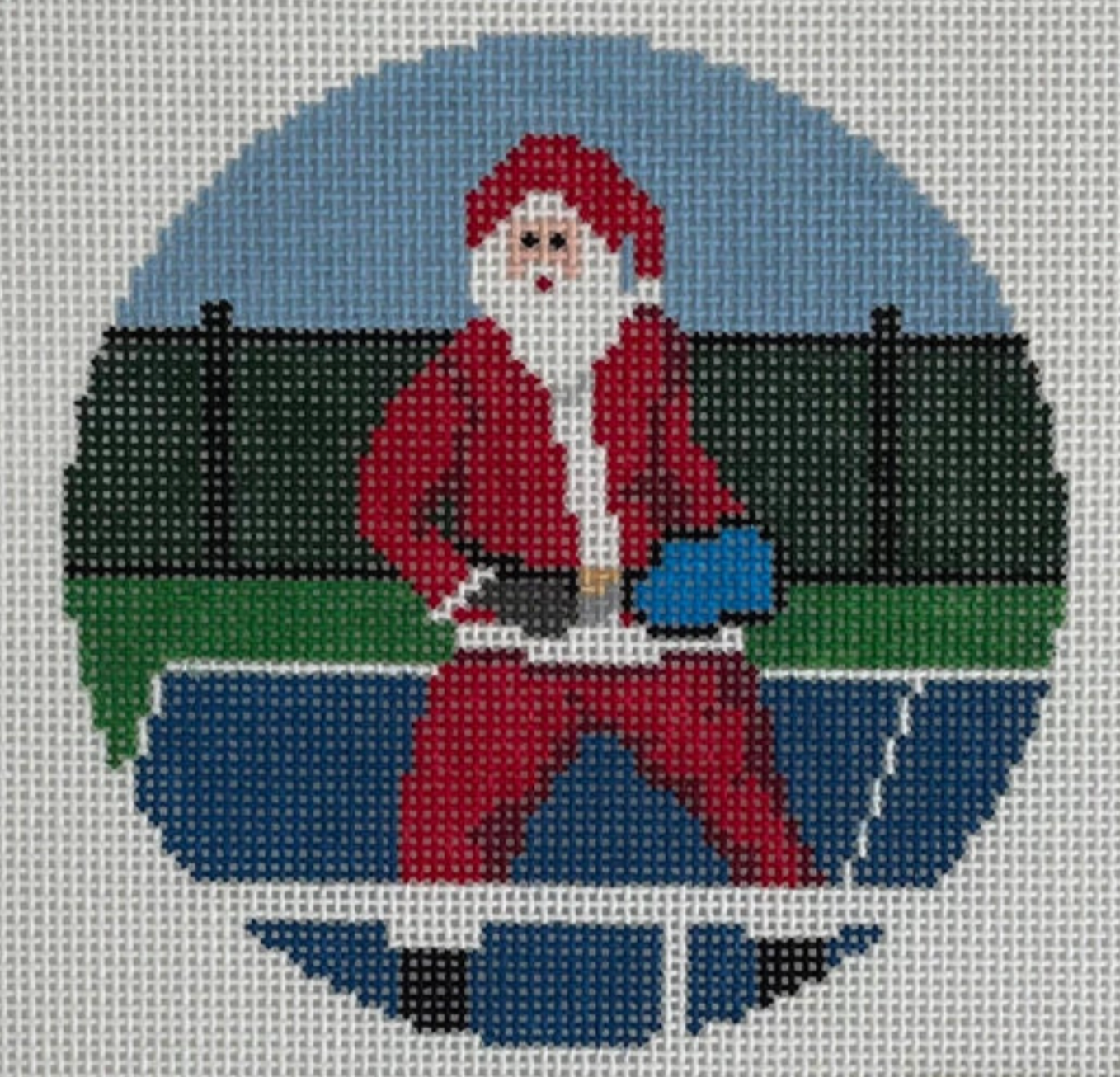 AOK104 Sporty Santa - Pickelball