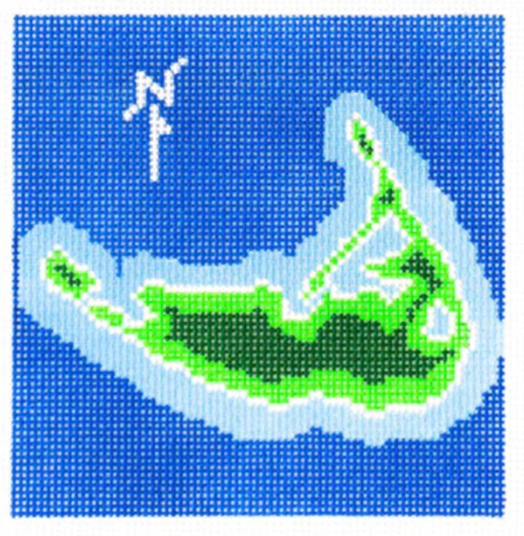 AOK26 Nantucket Map Coaster