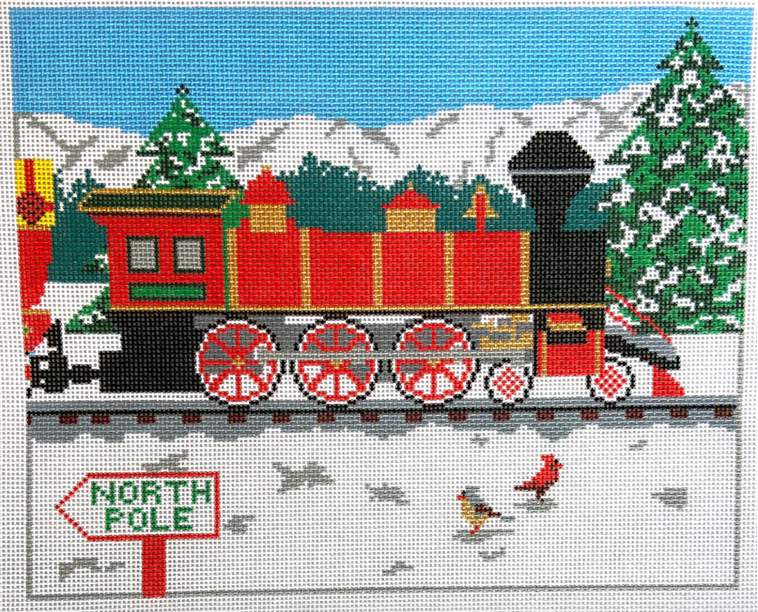 AOK126 Red Locomotive Pillow