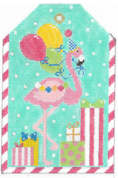 XO-197S Birthday Flamingo Gift Tag