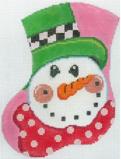 MX-188 Happy Snowman Mini Stocking