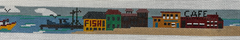 142 Wharf Fishing Scene Belt