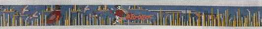 174a Quail/Duck/Lab Hunt Scene Belt