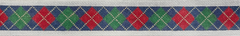 122a Argyle Belt - Navy/Green/Red