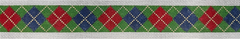 122c Argyle Belt - Green/Navy/Red