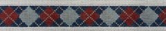 122ff Argyle Belt - Navy/Gray/Red