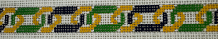 169 Interlocking Chain Belt - Green and Yellow