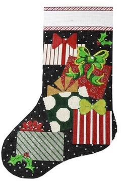 X-145a Presents on Black Stocking
