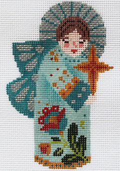 AC106 Nativity in Teal - Angel