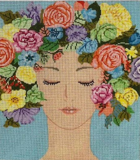 ASIT078 Floral Face
