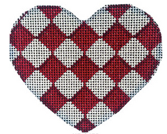 HE845R Harlequin Heart - Red