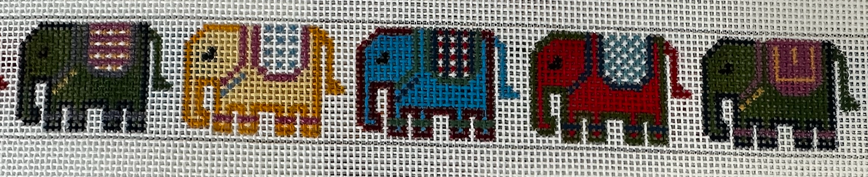 114 Blanketed Indian Elephants Belt