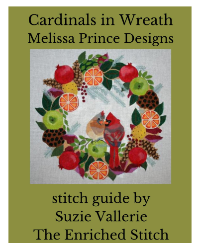 B375 Cardinal Wreath Stitch Guide