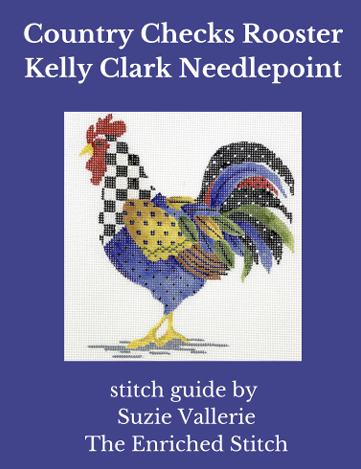 KCN498 Country Checks Rooster Stitch Guide – The Enriched Stitch