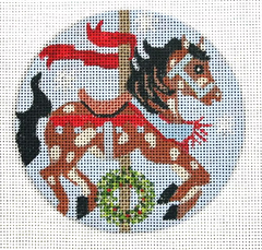 A143 Christmas Carousel Horse