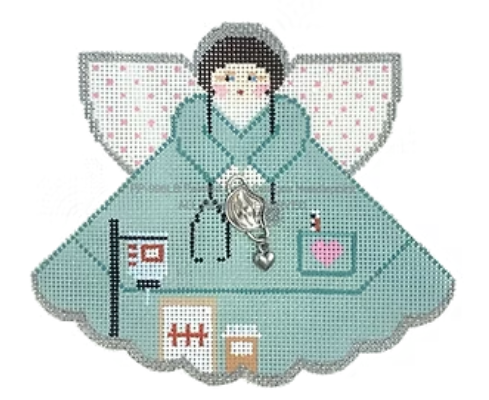 PP996LB My Superhero Wears Scrubs Angel