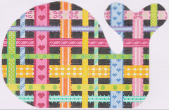 SST-16 Medium Whale - Woven Ribbons on Black