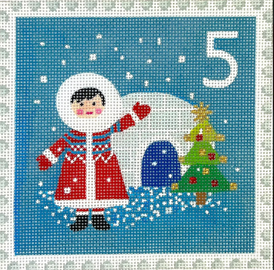 KH-PL-05 Advent Stamp - Alaska - Eskimo