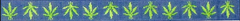 BL-421 Navy Weed Leaves Belt