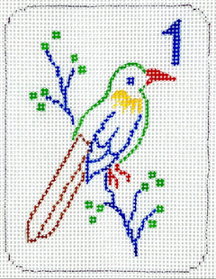 OM-369 Mini Mahjong Tile - Bird