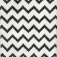 INSSQ3-39 Insert/White ZigZag Insert