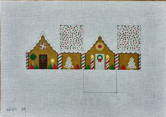6264 Red and Green Sprinkle Roof 3D Gingerbread House