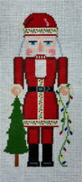 4235 Santa with Tree Nutcracker