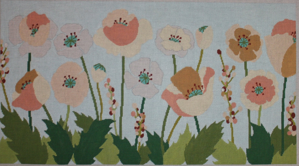 ASIT079 Row of Poppies