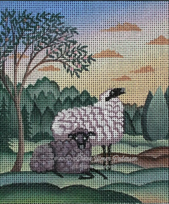 DP-AN13 Two Morning Sheep