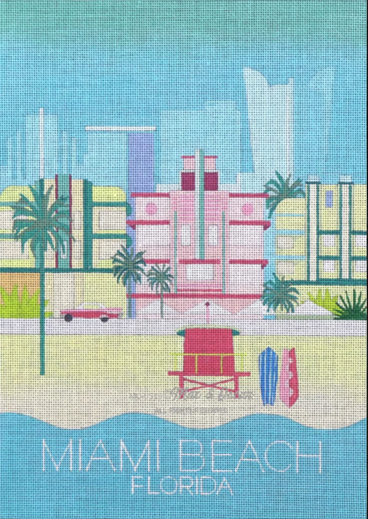 MO-US19 Miami Beach Travel Poster