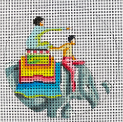 IN514 Couple on Elephant