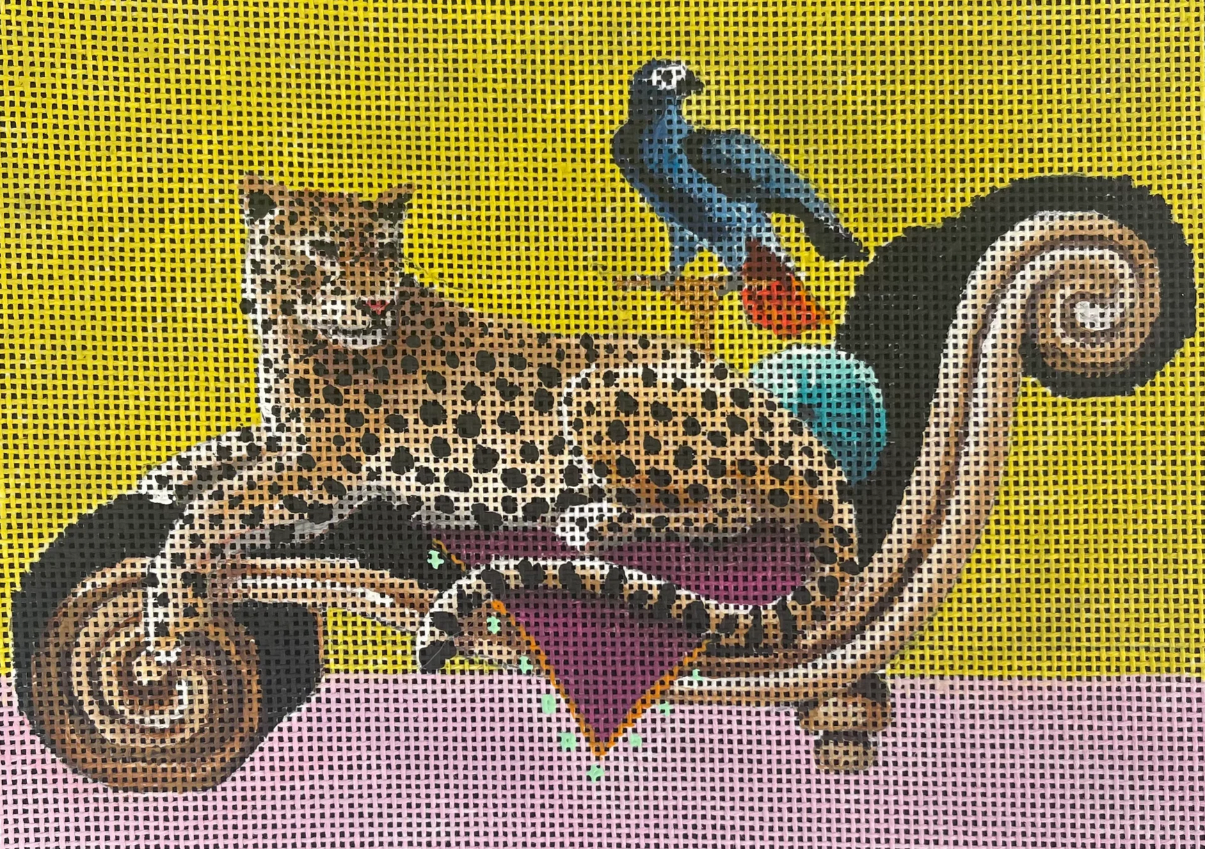 IN700 Leopard on Chaise - 13 mesh