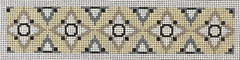 JW373 Tan/Gray Geometric Cuff Bracelet