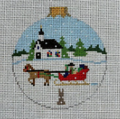 7282 Sleigh Ride with Church Round
