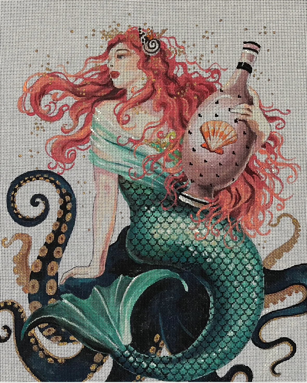 PE258 Mermaid with Vase