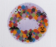 ND-08 Colorful Spooky Wreath