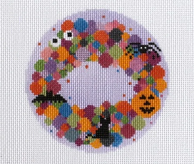 ND-08 Colorful Spooky Wreath