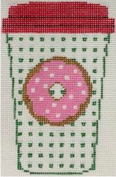 RD414 Green Donut Coffee Cup