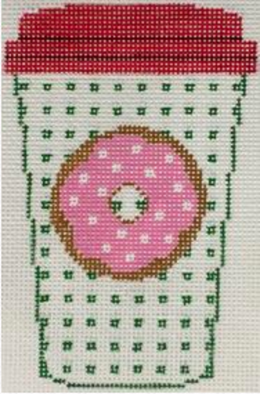 RD414 Green Donut Coffee Cup