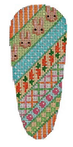 EM142 Bunny Diagonal Patch Pattern Carrot