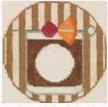 RD387 Old Fashioned Monogram Round