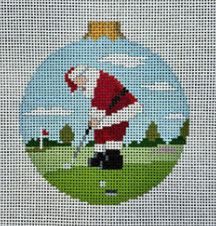 7274-13 Santa Putting Round