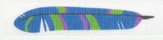 TTPB003A Blue Feather Bookmark