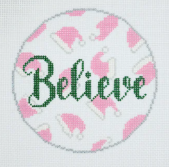 APCH03PG Believe Santa Hats- Pink
