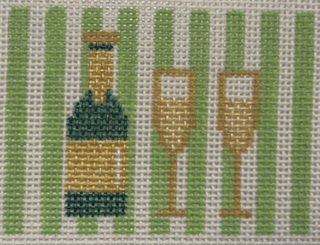 LTC-1LG Green Stripe Champagne