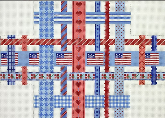 BR-27 Patriotic Ribbon Brick Cover