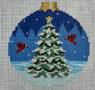 7206-13 Cardinals with Tree