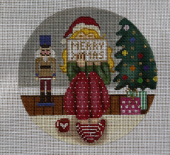 GE-GS196 Christmas Stitching Girl