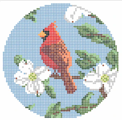 AOK237 Cardinal Dogwood Round